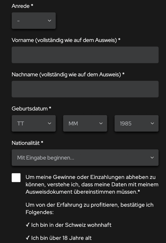 Anmeldung bei Gamrfirst